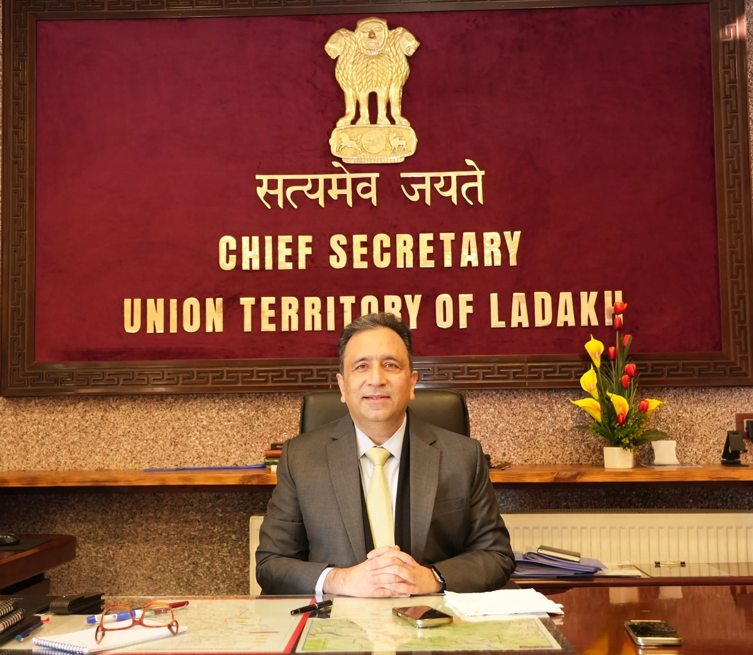 Ashish Kundra assumes charge as Chief Secretary of UT Ladakh