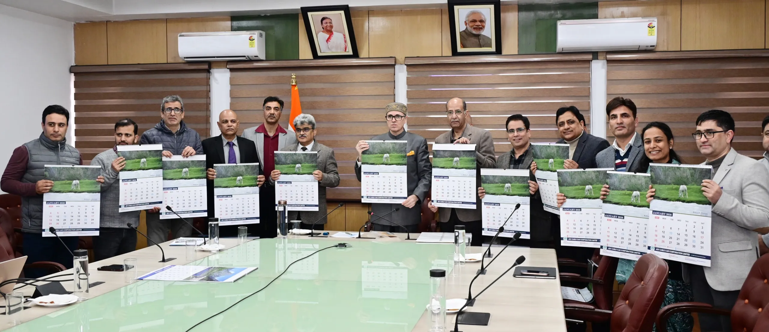 CM Omar Abdullah unveils 2026 tourism, JKCCC calendars; launches Tourism Kashmir Website, skiing courses