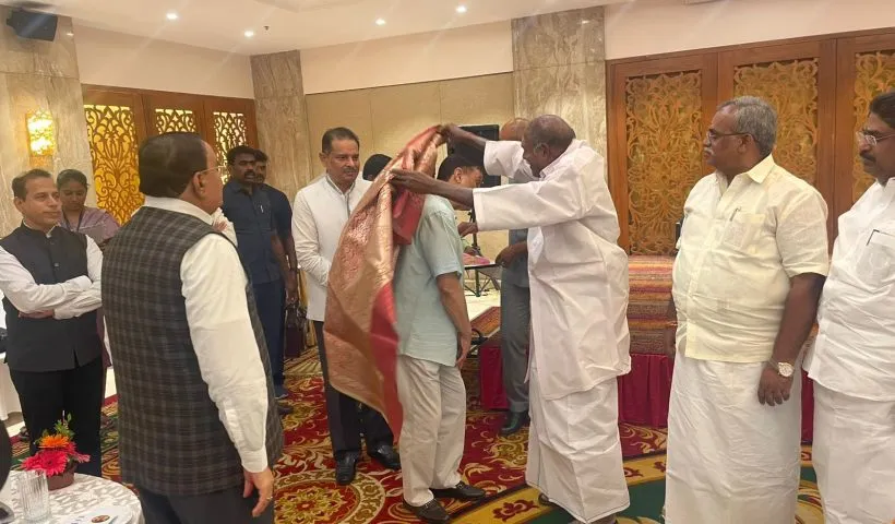 Puducherry CM, Speaker accord warm welcome to MP Chowdry Ramzan, other MPs