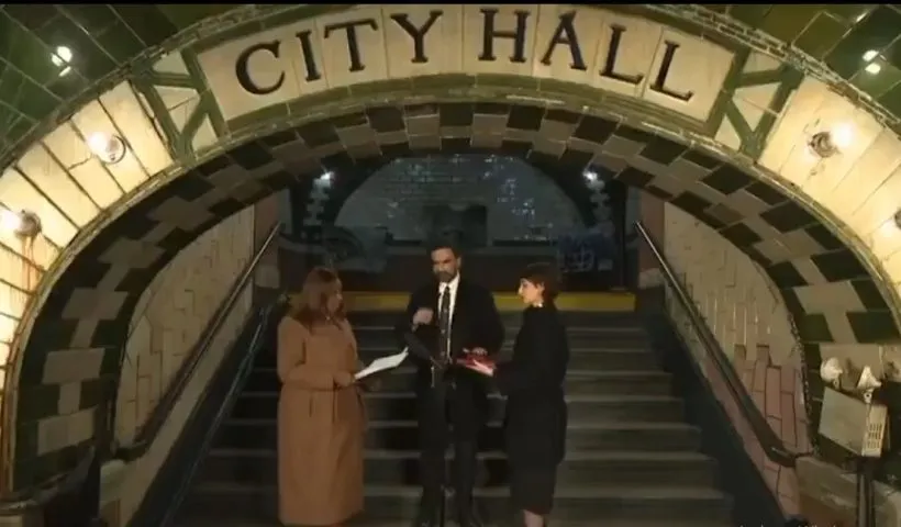 Zohran Mamdani sworn in as New York City mayor at historic subway station