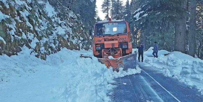 Snow clearance operation launched on historic Mughal Road